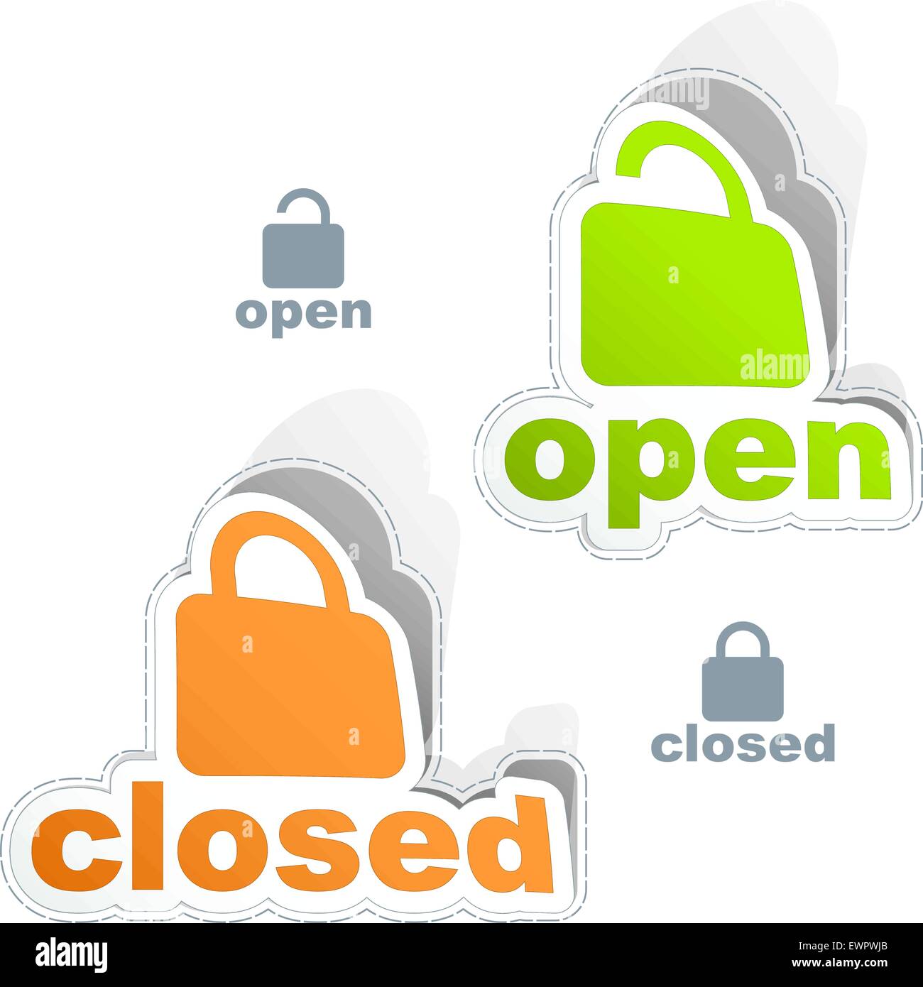 Click lock Stock Vector Images - Alamy