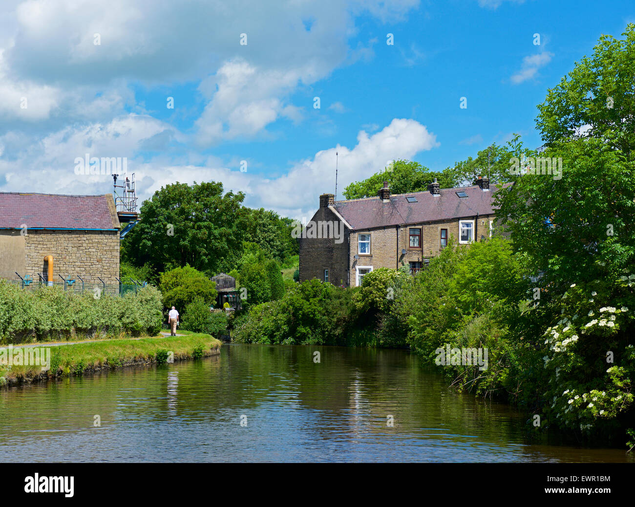 Man walking on canal towpath hi-res stock photography and images - Alamy