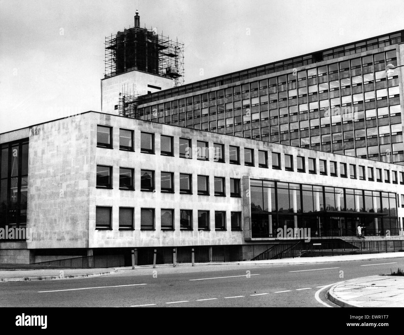 Newcastle exterior architecture Black and White Stock Photos & Images ...
