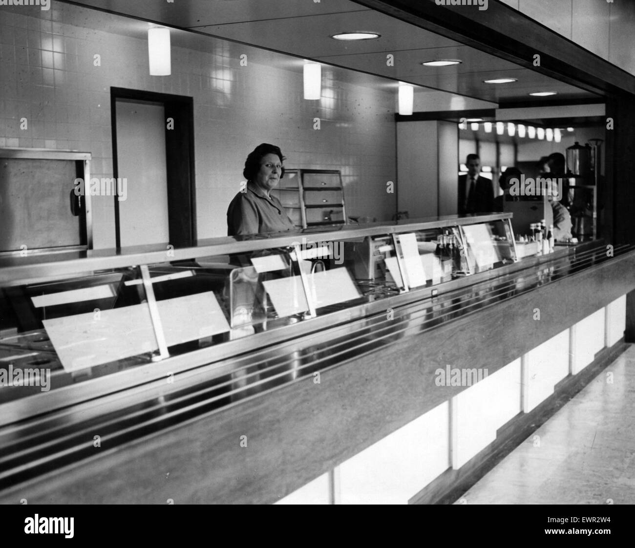 Newcastle Civic Centre restaurant. 8th December 1964 Stock Photo Alamy