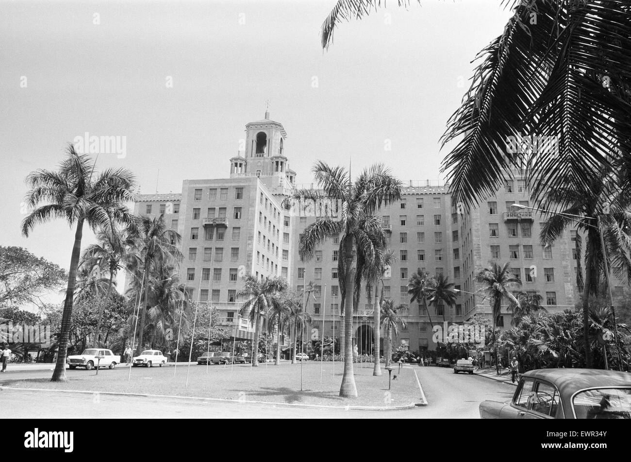 The Hotel Nacional de Cuba Havana, Cuba 21st May 1978 The hotel opened in 1930 and was popular with American tourists. During the Cuban missile crisis Fidel Castro and Che Guevara set up their headquarters here to prepare the defence of Havana from aerial Stock Photo
