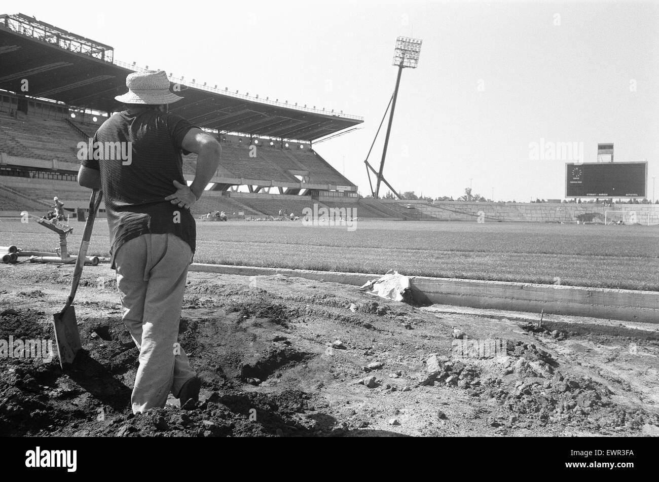 Cordoba, Argentina  where a new football stadium is under construction for the 1978 World Cup 5th March 1978 Stock Photo