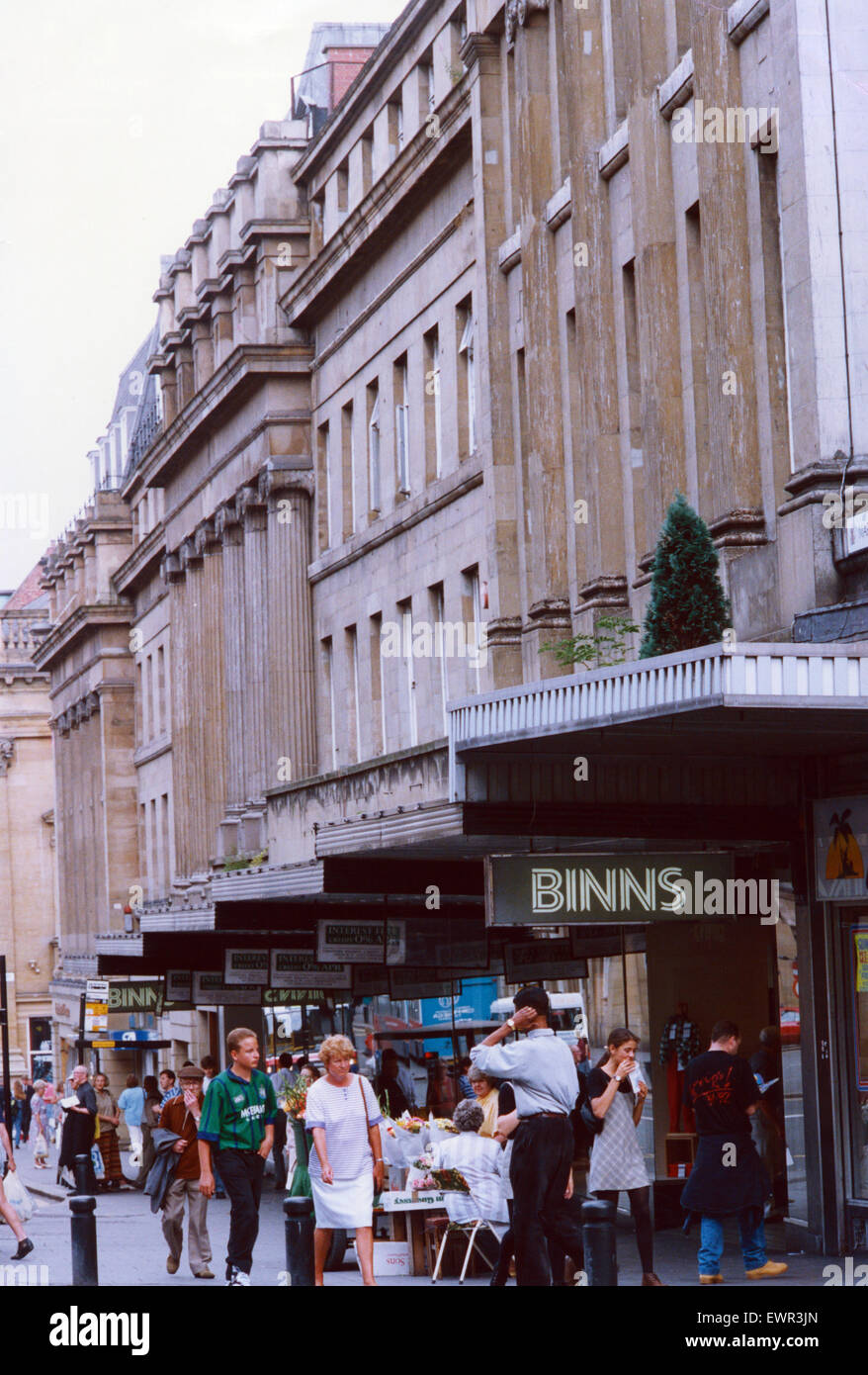 Binns Department Store, Newcastle, 24th September 1994 Stock Photo Alamy