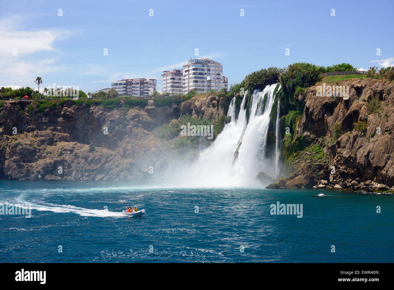 Duden waterfall (Karpuzkaldiran) in Antalya, Turkey Stock Photo