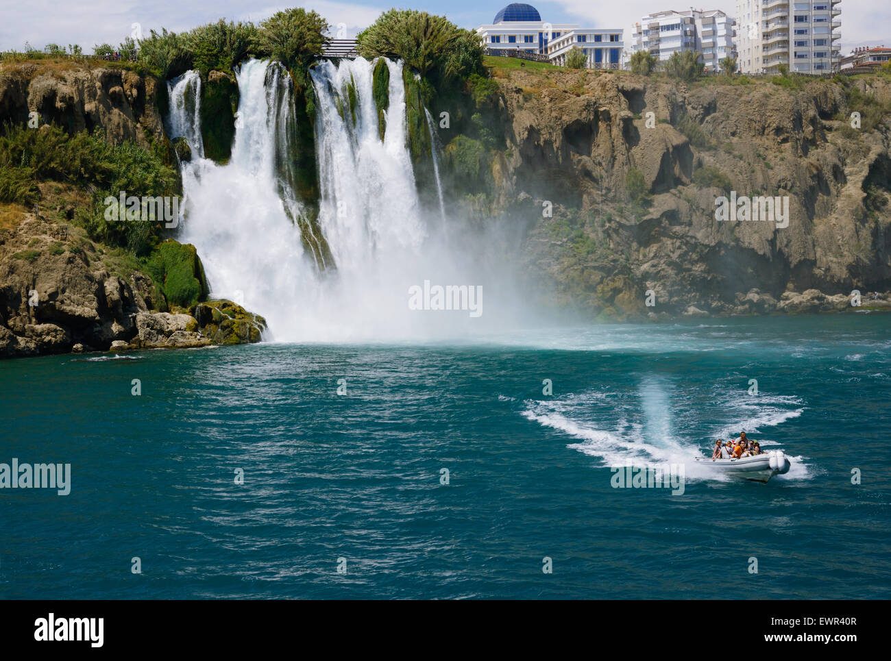 Duden waterfall (Karpuzkaldiran) in Antalya, Turkey Stock Photo