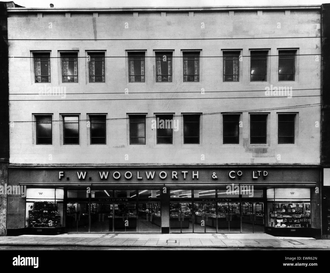 Woolworth Department Store, Clayton Street, Newcastle, 31st October 1961. Stock Photo