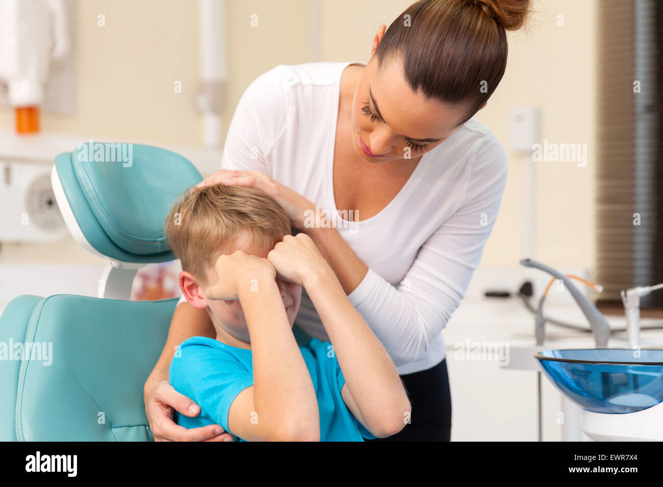 Mother Hugging Son Sad Stock Photos Mother Hugging Son Sad Stock