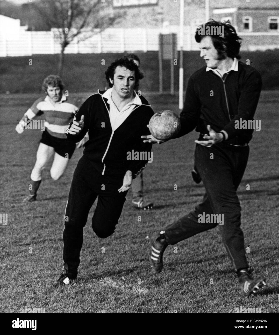 Trefor Evans, Swansea RFC. 5th December 1974. Stock Photo