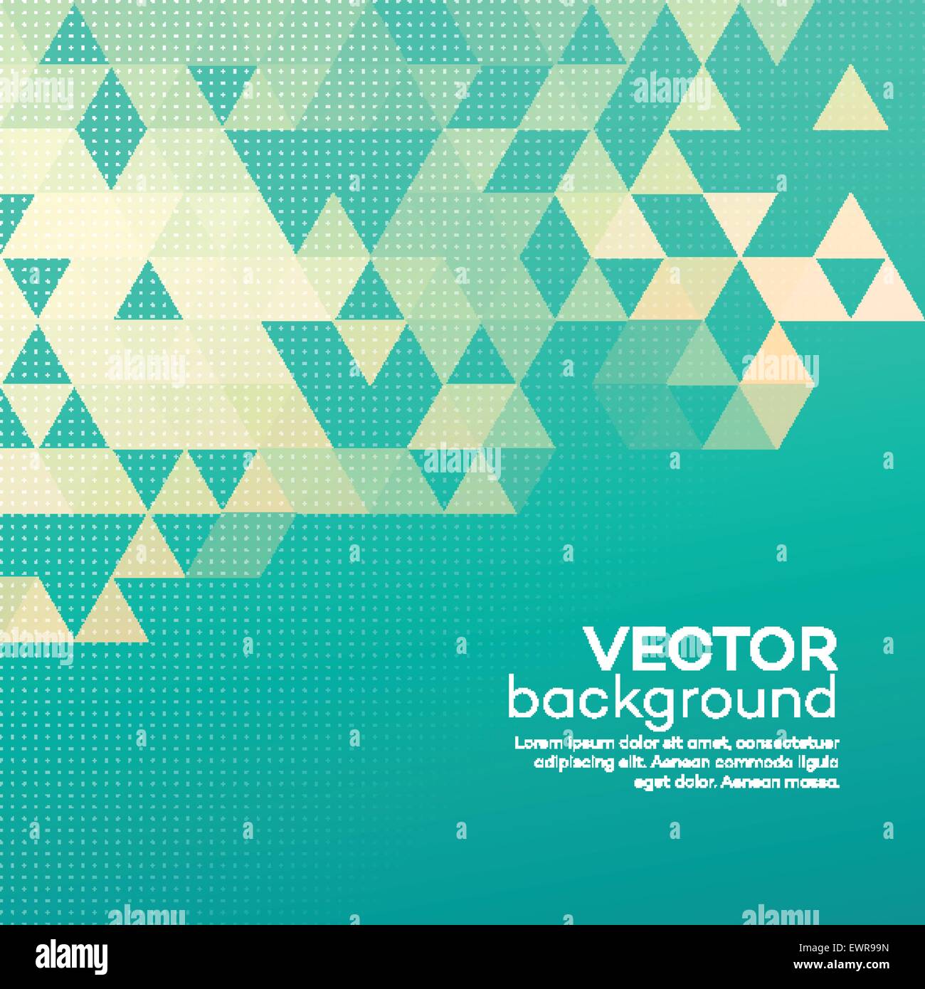 Blue geometric background with triangles. Vector illustration Stock ...