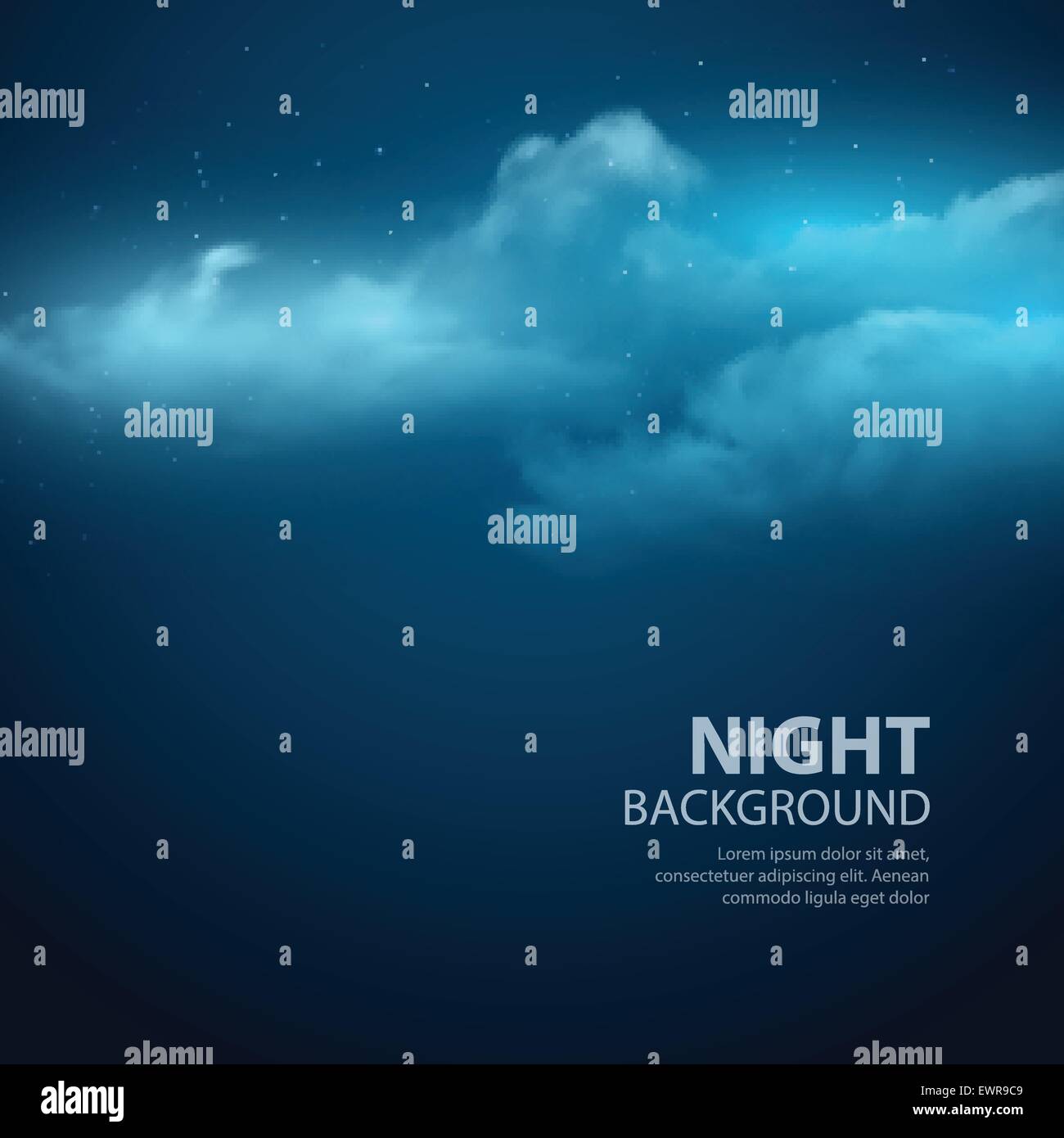 Night sky abstract background. Vector illustration Stock Vector Image
