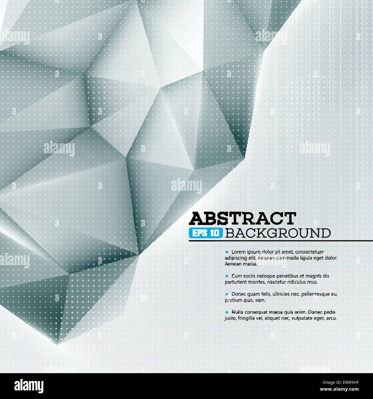 Low polygon geometry shape. Vector illustration Stock Vector Image