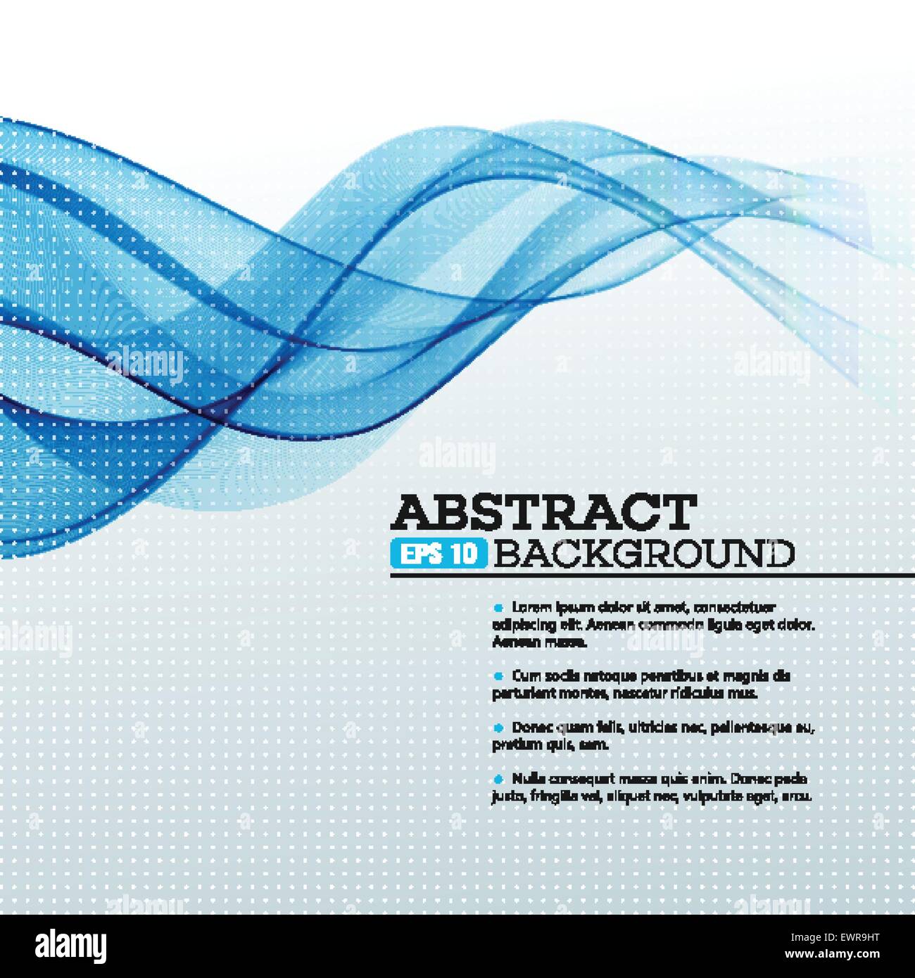 Blue Abstract waves background. Vector illustration Stock Vector Image ...
