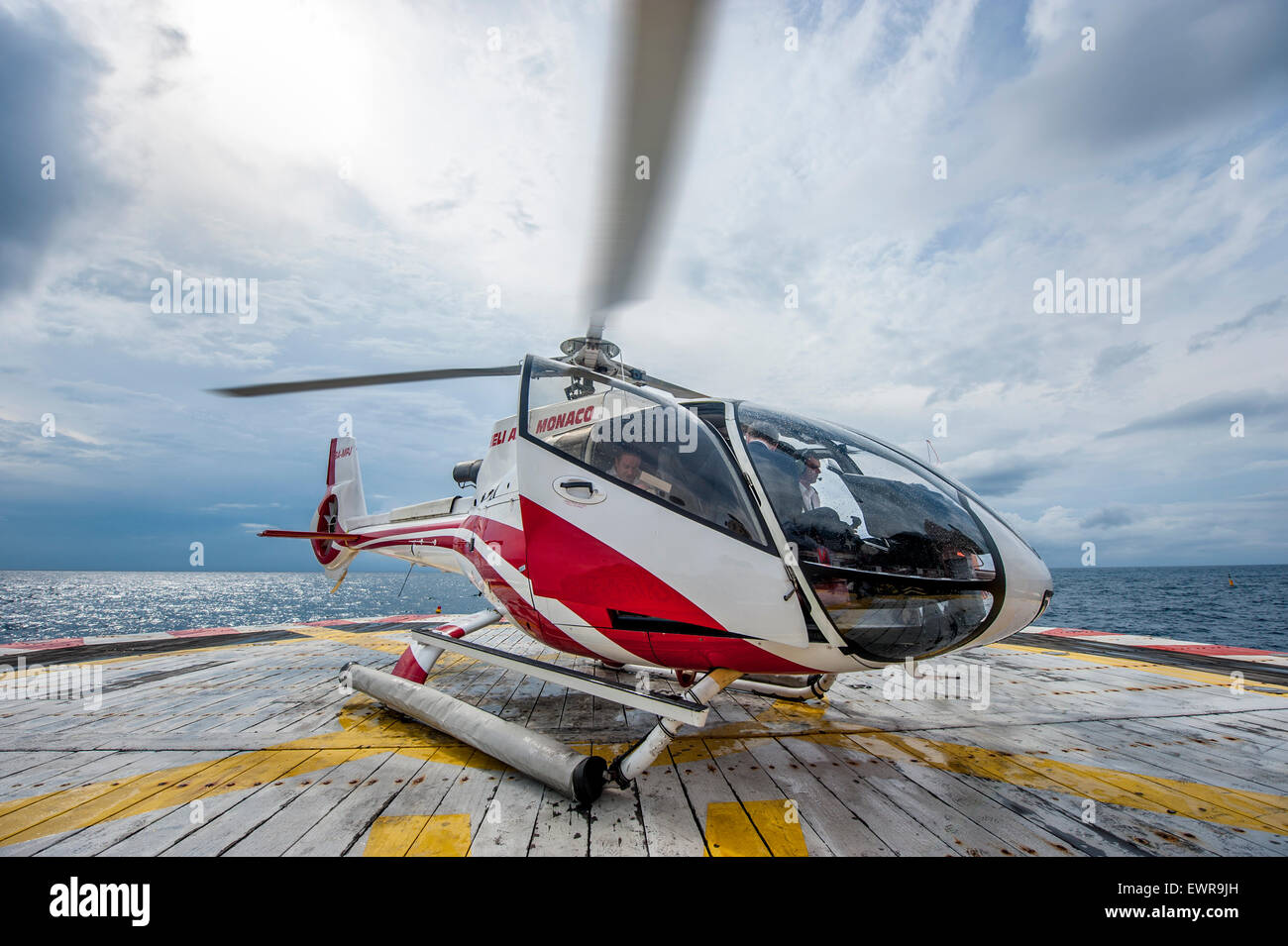 Monaco helicopter hires stock photography and images Alamy