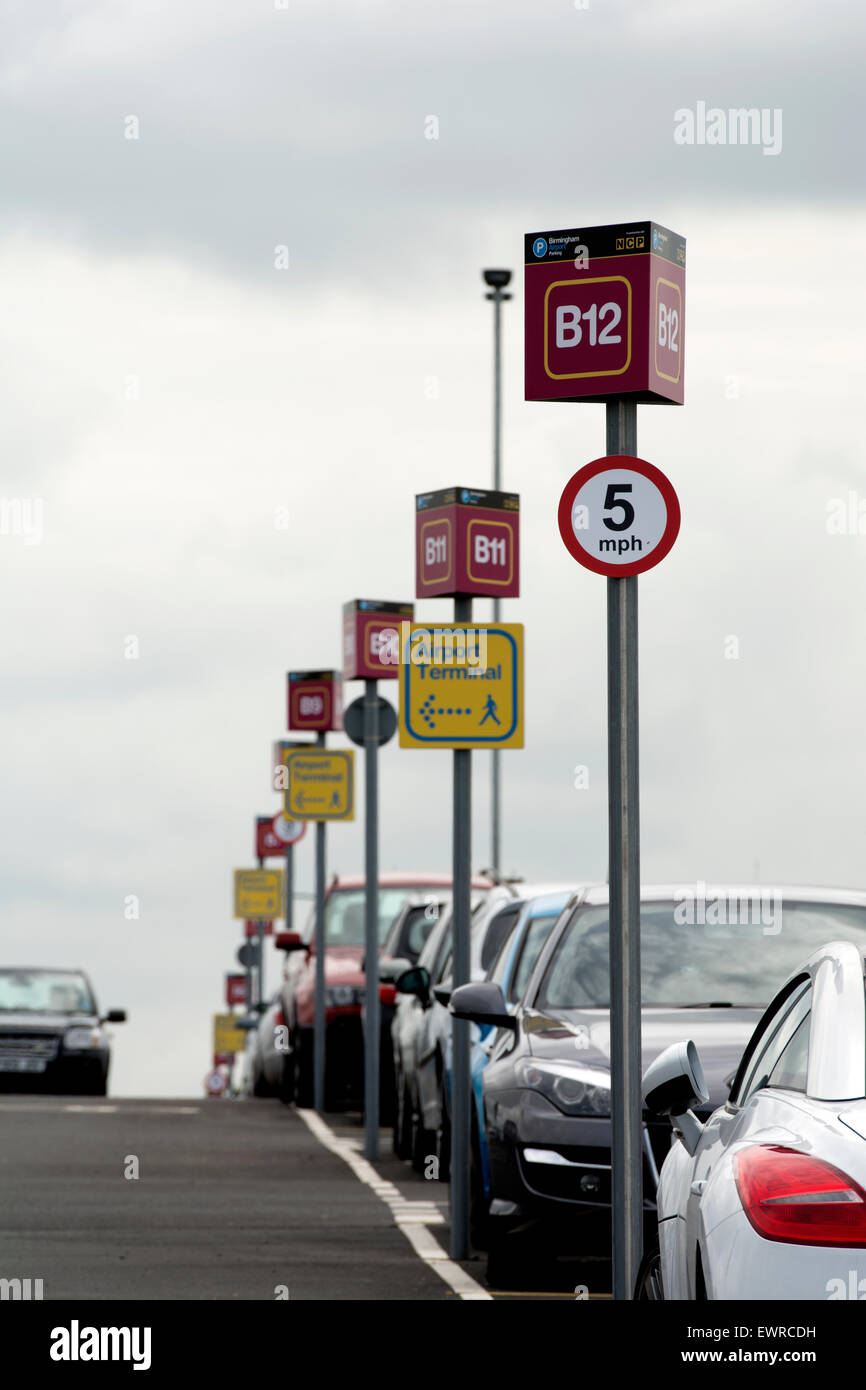 Birmingham Airport car park, UK Stock Photo Alamy