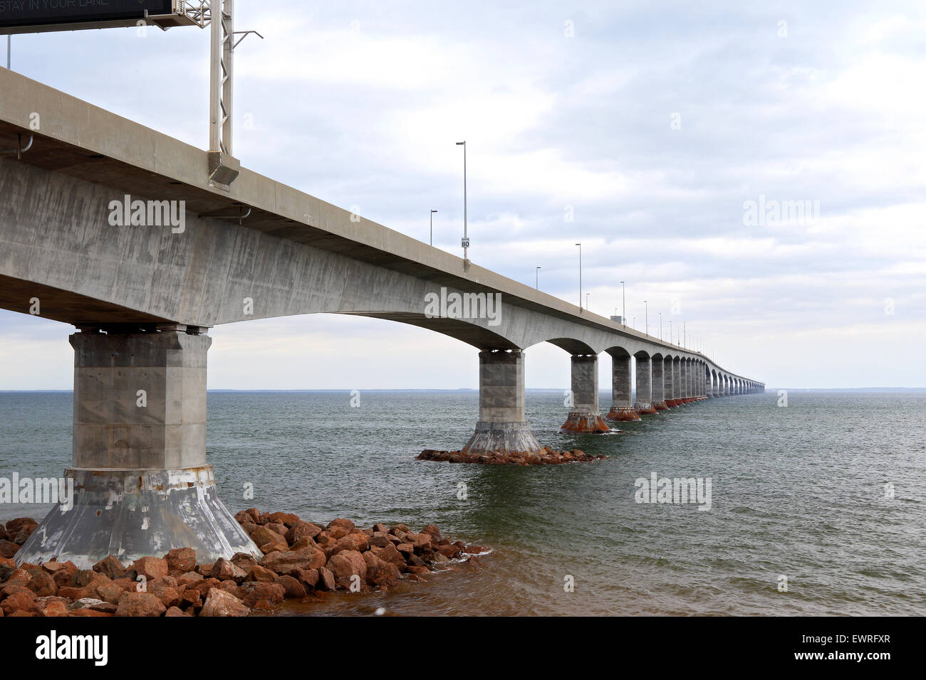 Prince Edward Island Confederation bridge linking New Brunswick to Prince Edward Island. Canada