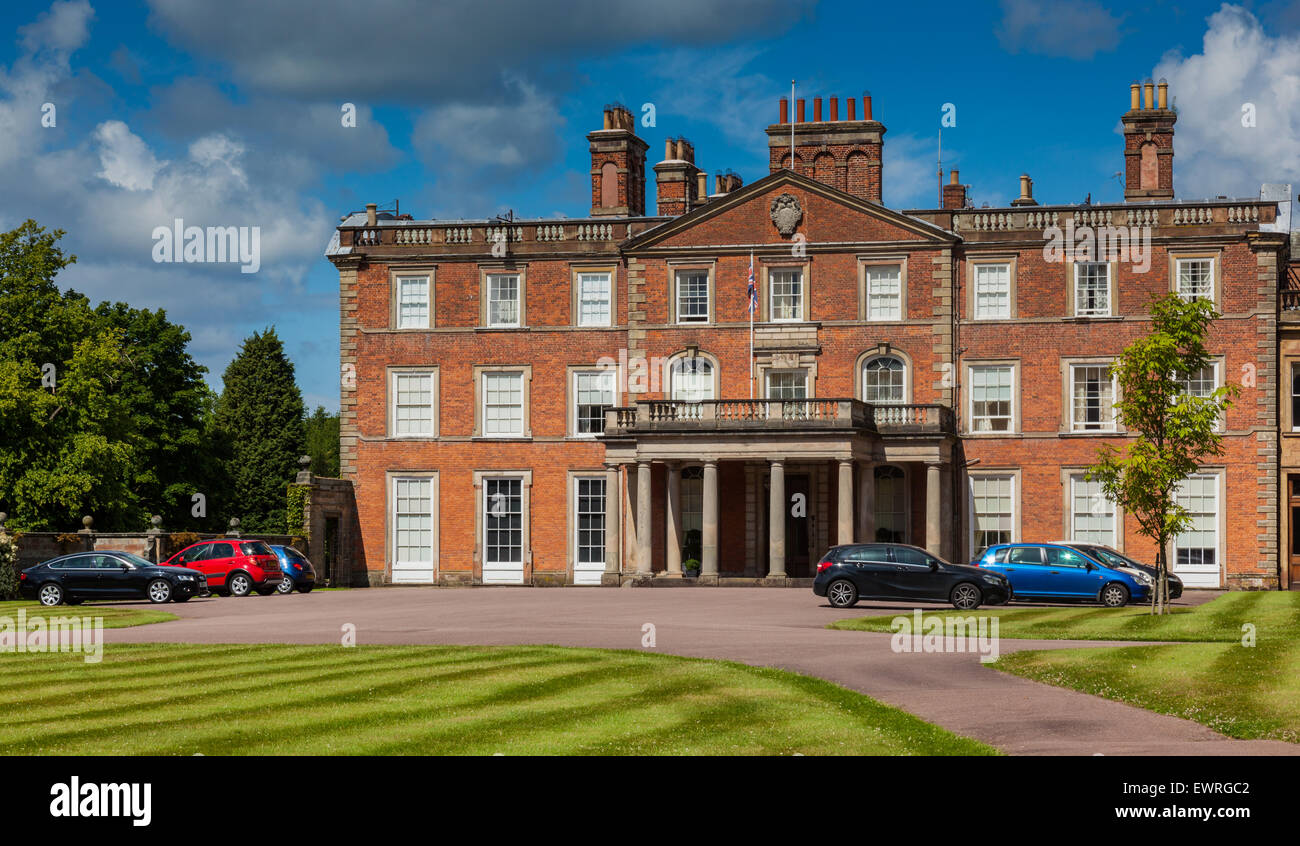 The front entrance of Weston Park, Weston under Lizard, Shifnal
