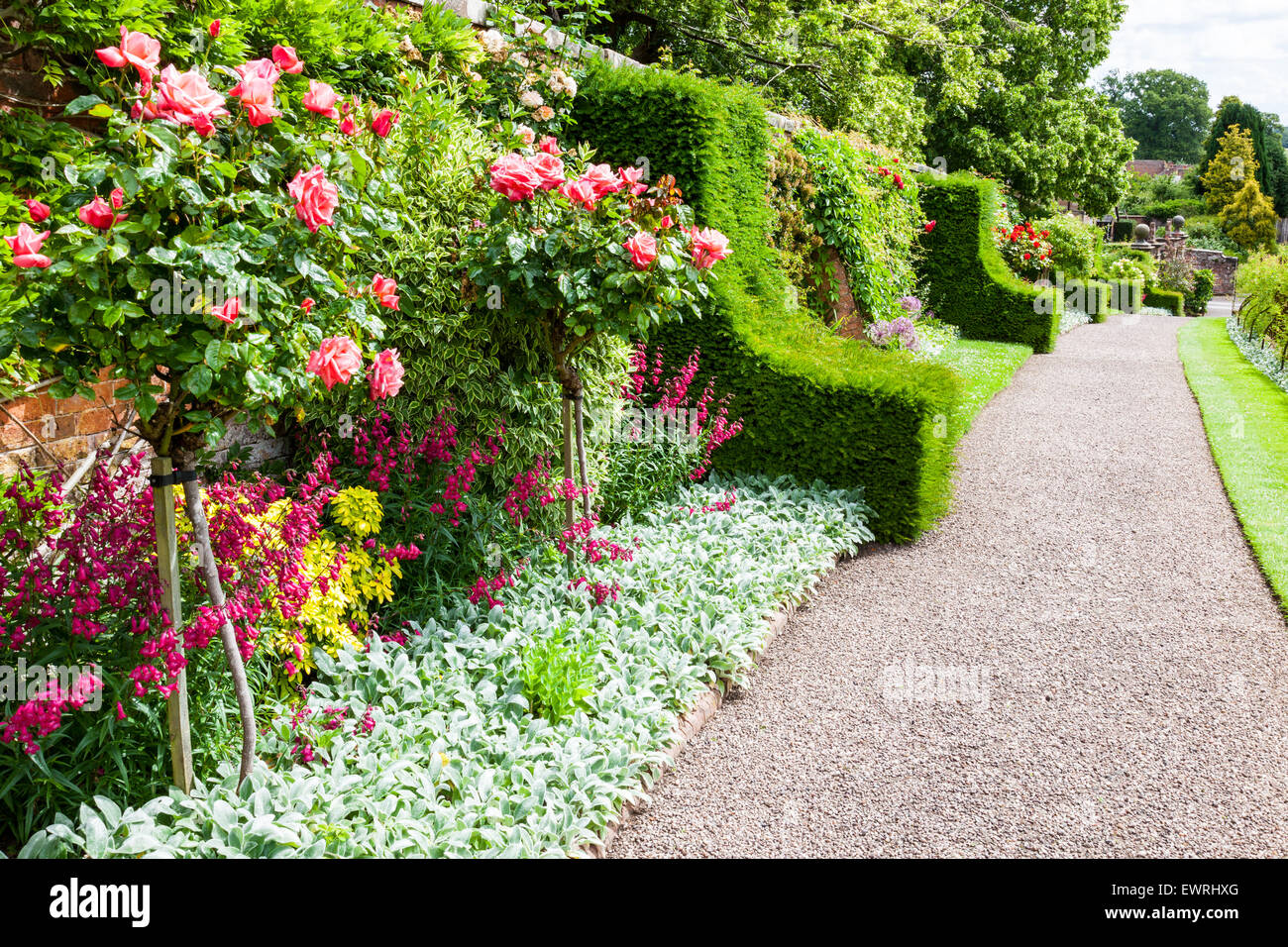 The formal gardens at Weston Park, Weston under Lizard, Shifnal