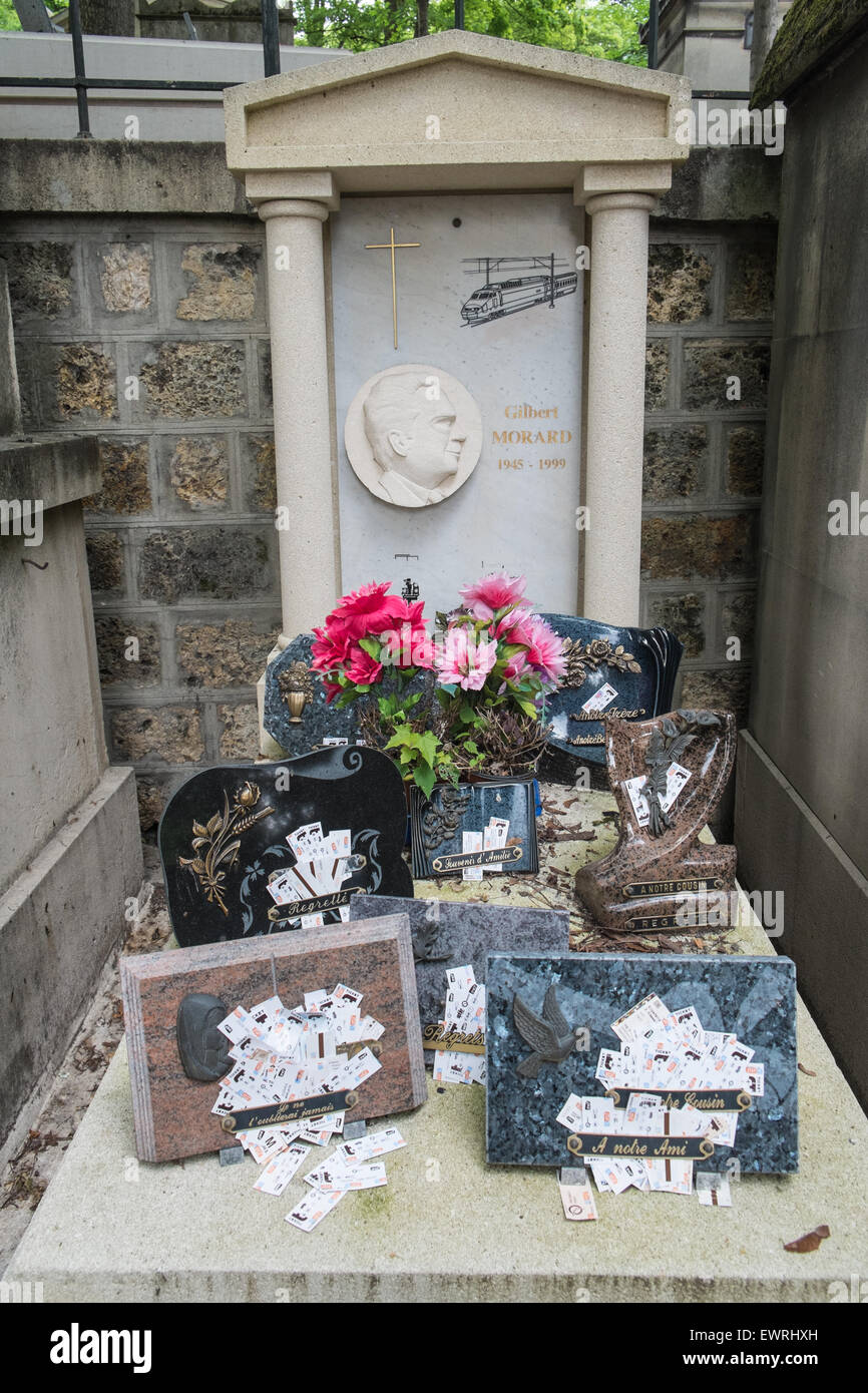 Gilbert Morard, official head of train company SNCF, grave,Paris,France  Stock Photo - Alamy