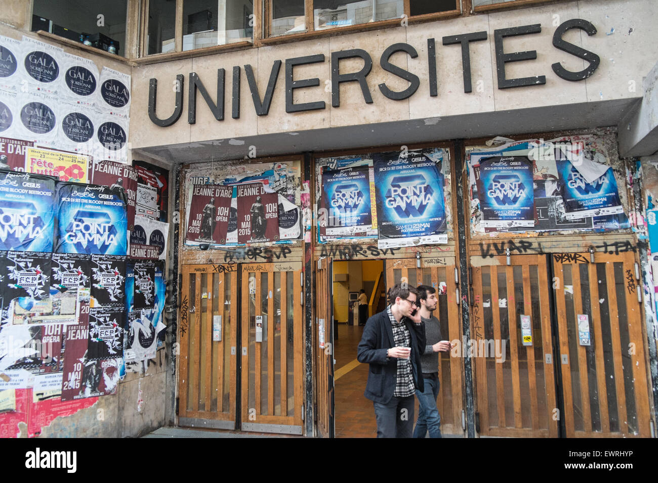 Entrance to Hall Cujas on Rue Cujas, University of Paris Pantheon