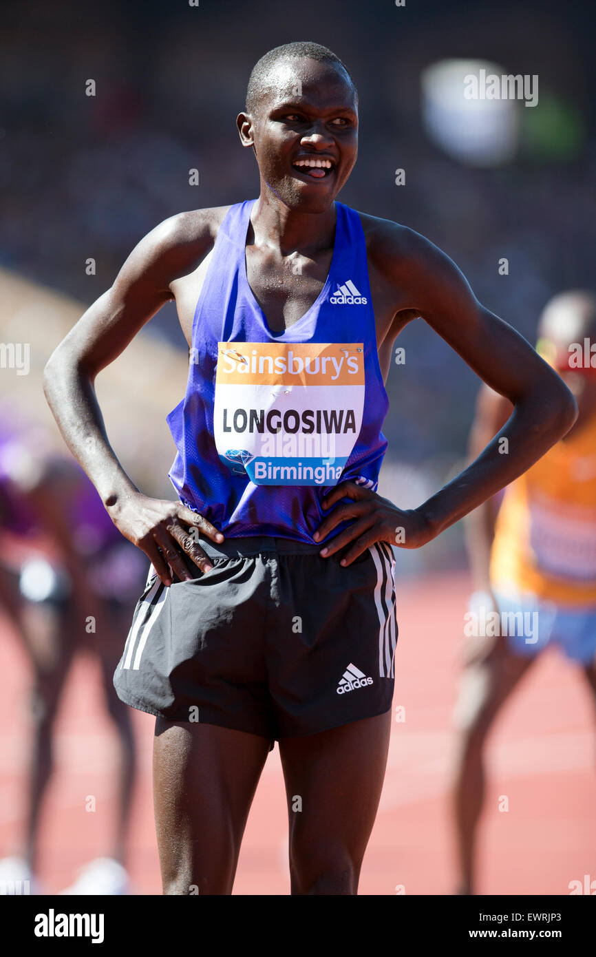 Thomas Pkemei LONGOSIWA, Men's 5000m, IAAF Diamond League 2015, Alexander Stadium, Birmingham, UK, 7th June 2015. Stock Photo