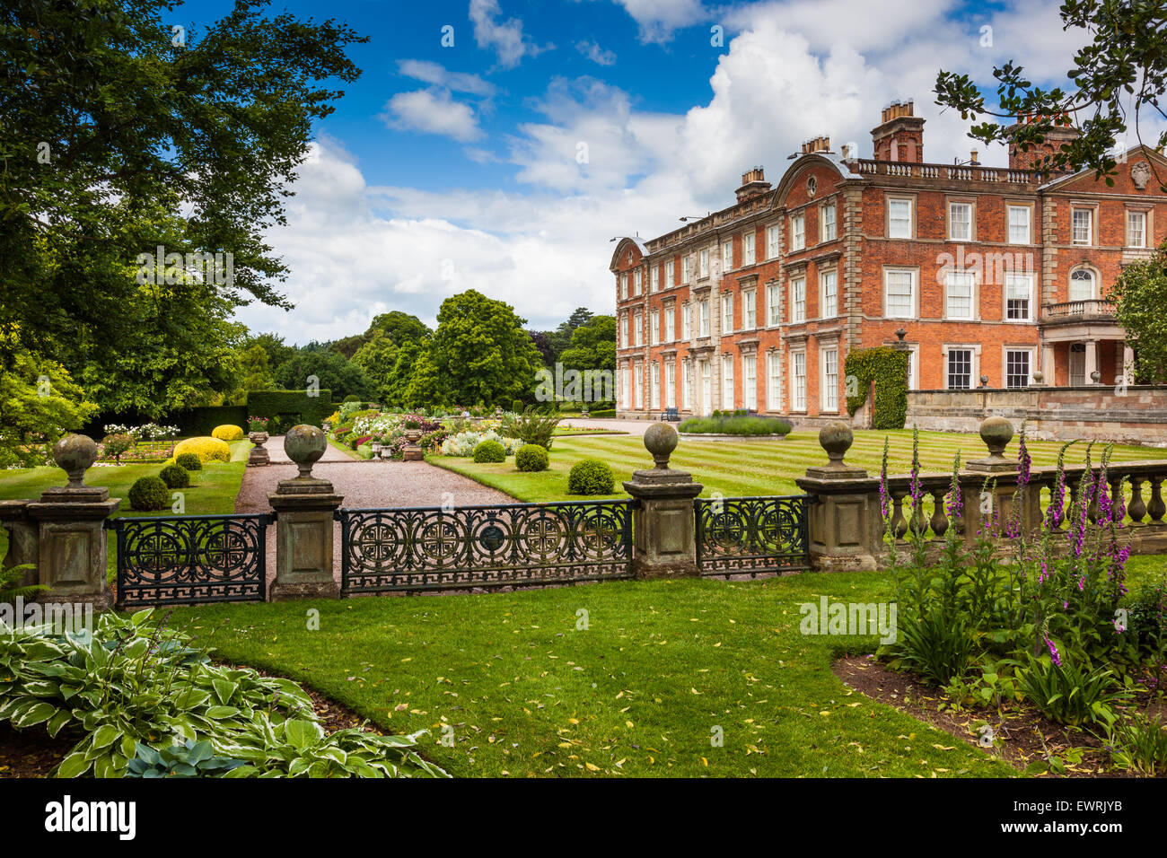 Weston Park house as seen from Lady Anne's Garden, Weston Park, Weston under Lizard, Shifnal