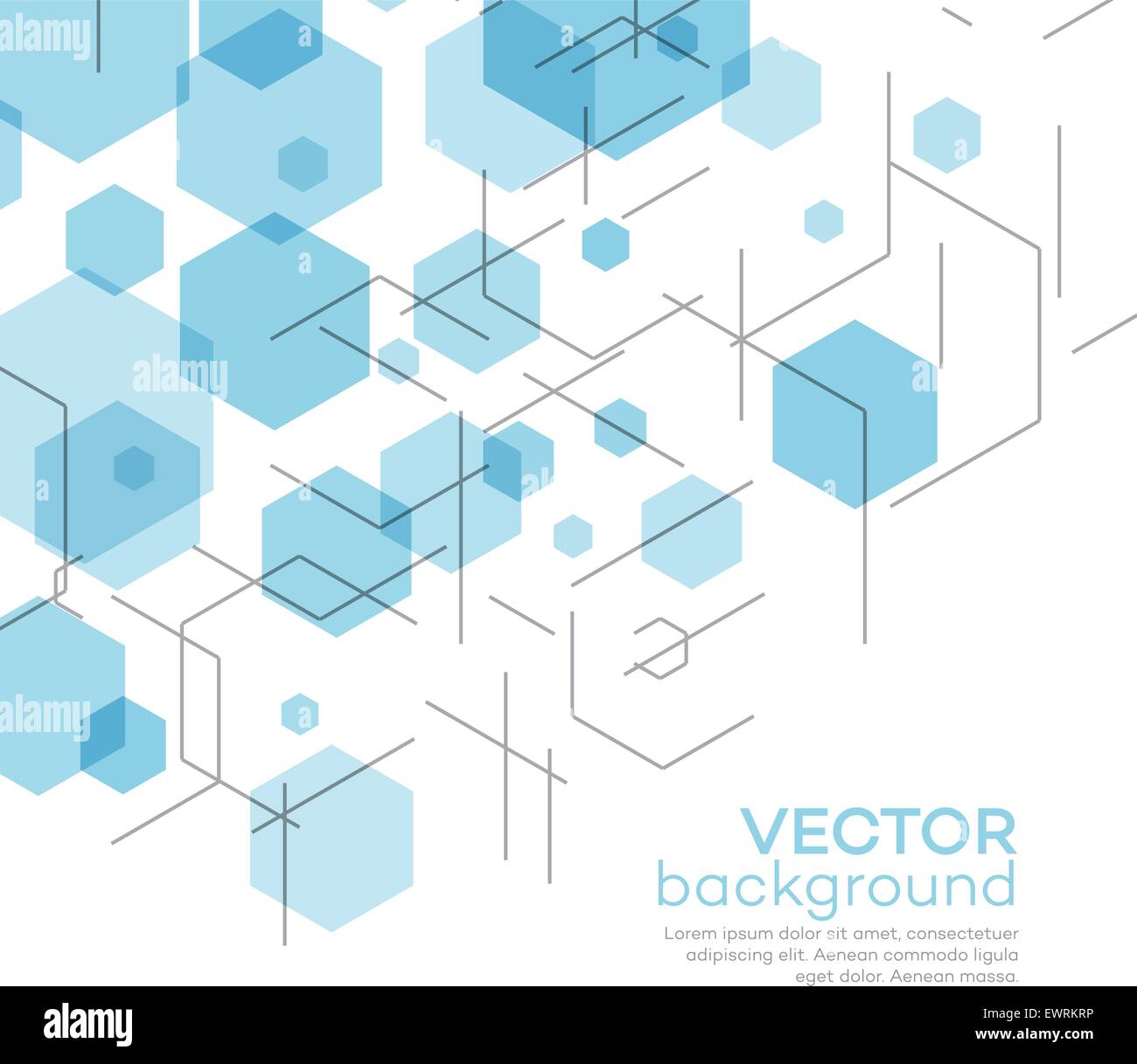 Abstract background with hexagons. Vector illustration Stock Vector ...