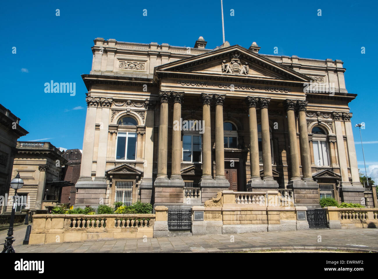 Exterior of old court County Sessions House next to Walker Art Gallery ...