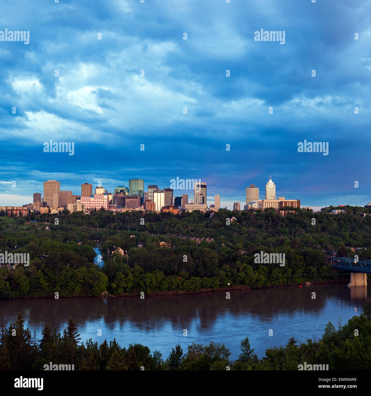 Edmonton Skyline Stock Photo