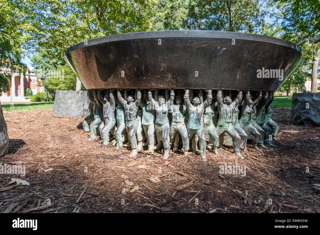 Unsung Founders Memorial on the campus of the University of North Carolina, Chapel Hill. Stock Photo