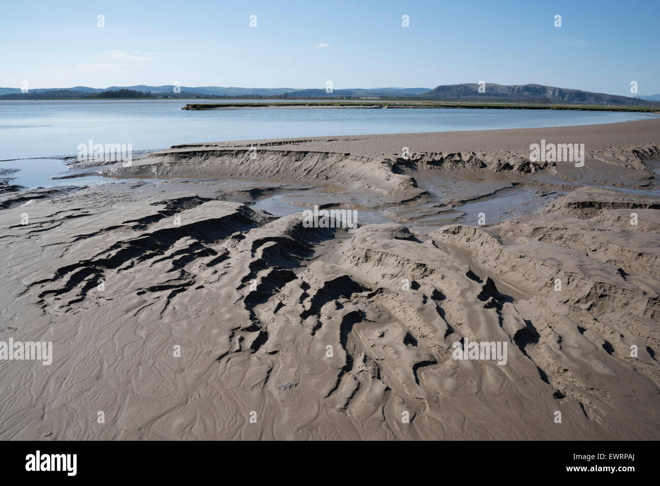Milnthorpe sands on the Kent estuary, Cumbria Stock Photo - Alamy