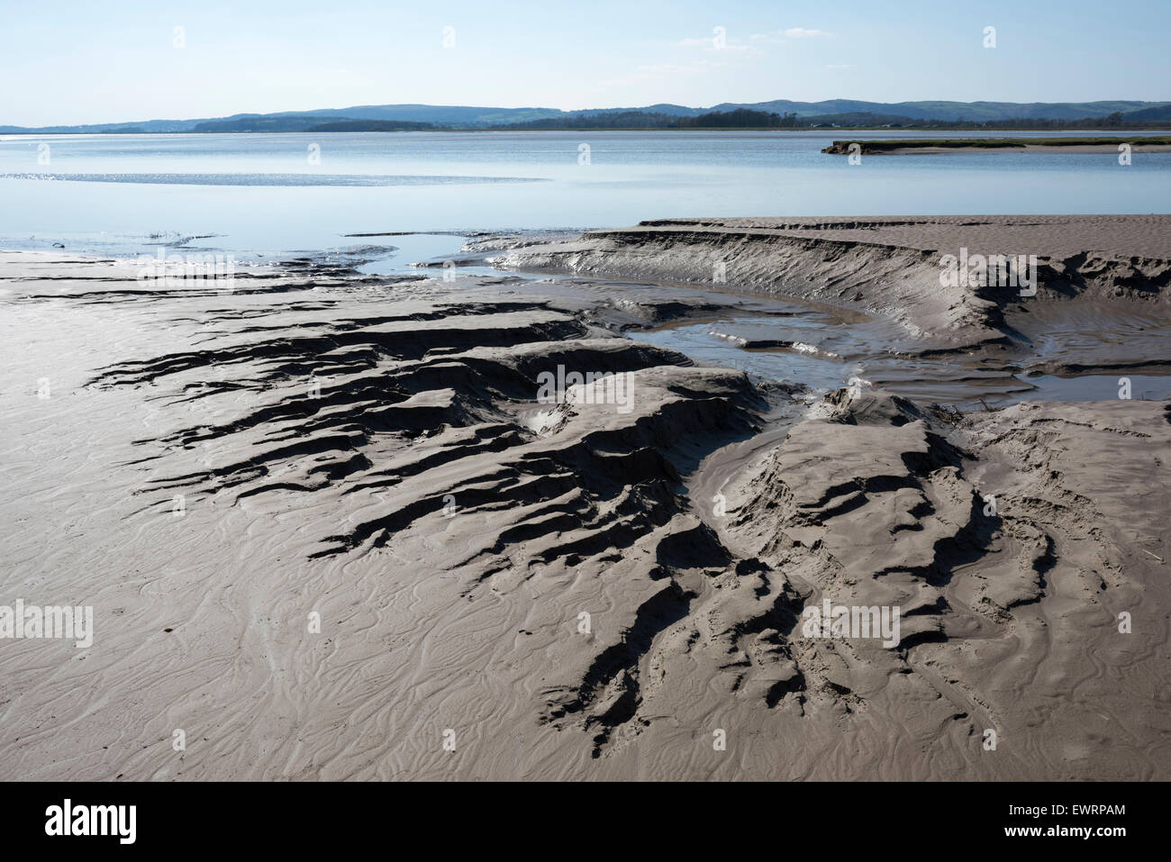 Milnthorpe sands on the Kent estuary, Cumbria Stock Photo - Alamy