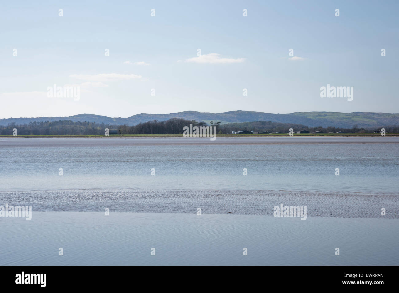 Milnthorpe sands on the Kent estuary, Cumbria Stock Photo - Alamy