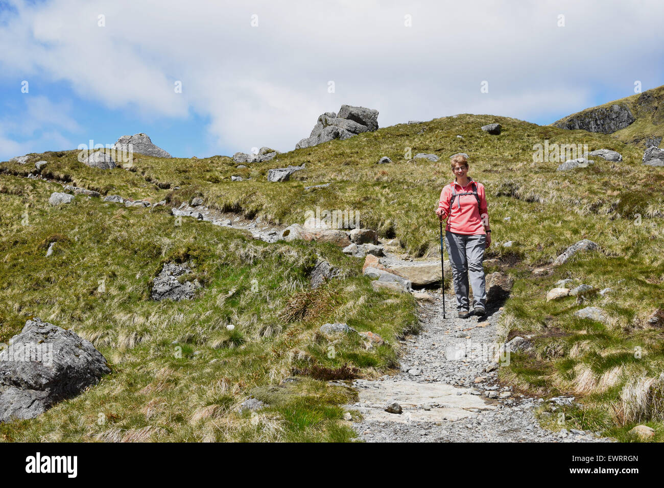 Walker coming down the south side of Ben Arthur-The Cobbler, Scottish ...
