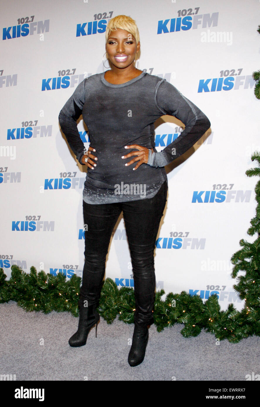 NeNe Leakes at the KIIS FM's Jingle Ball 2012 held at the Nokia Theatre LA Live in Los Angeles on December 1, 2012. Stock Photo