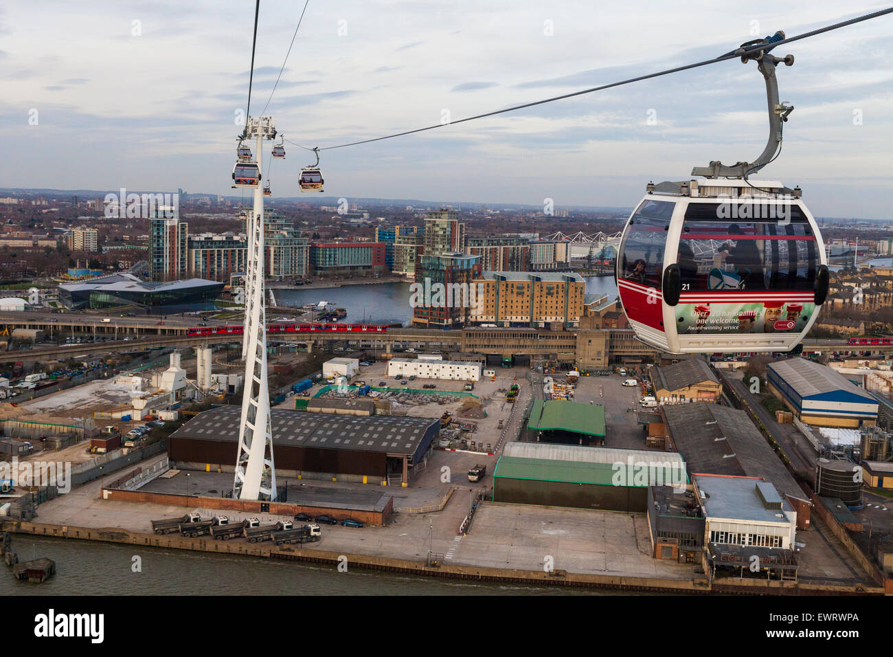 Emirates cable car, London Stock Photo Alamy