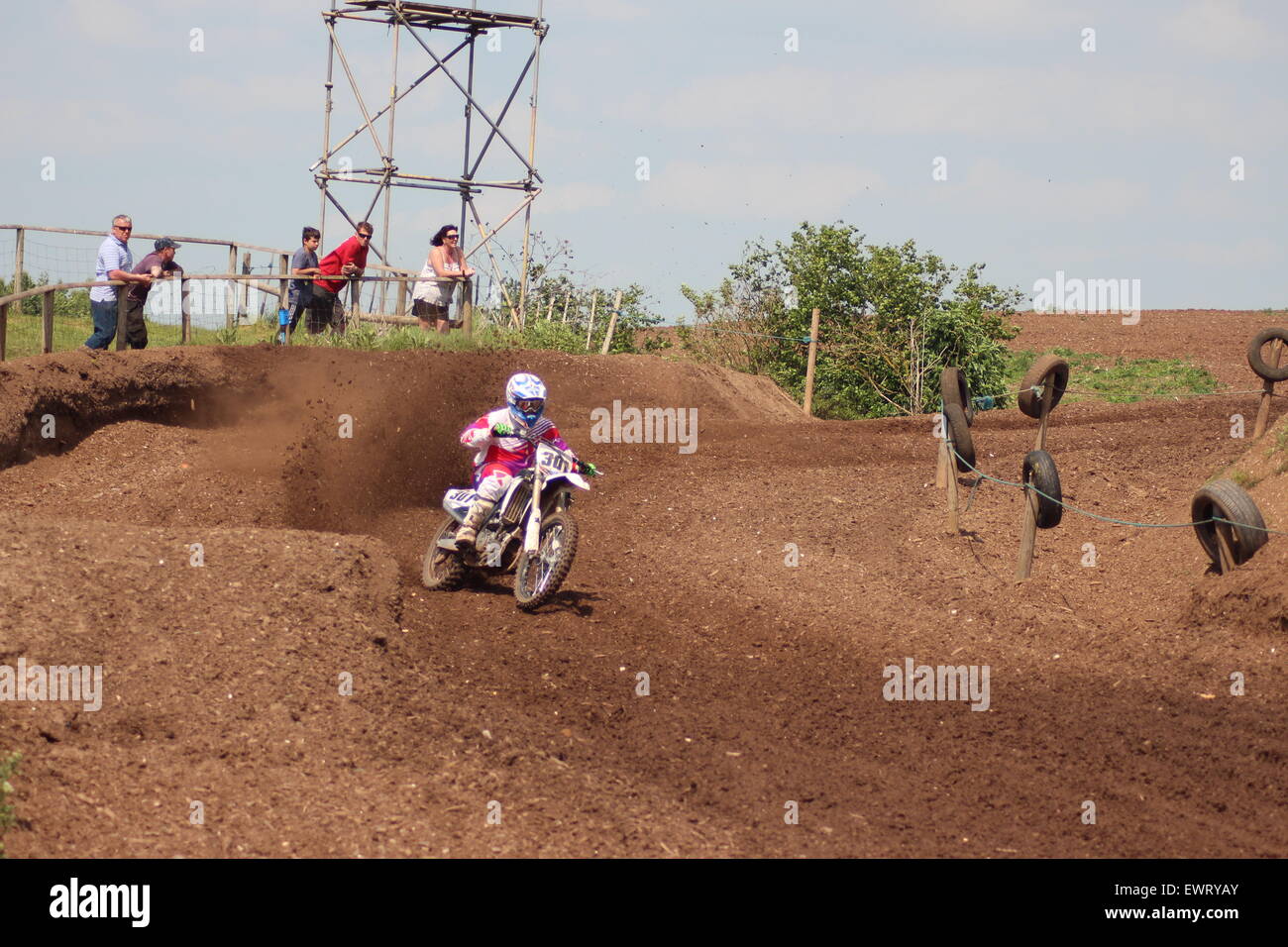 Action adventure Motocross motorcycle race training event. Racing