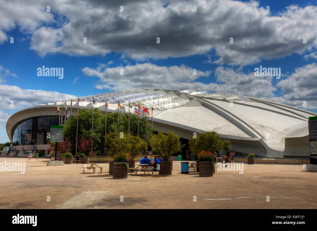 Side view of the Biodome in Montreal, Canada Stock Photo