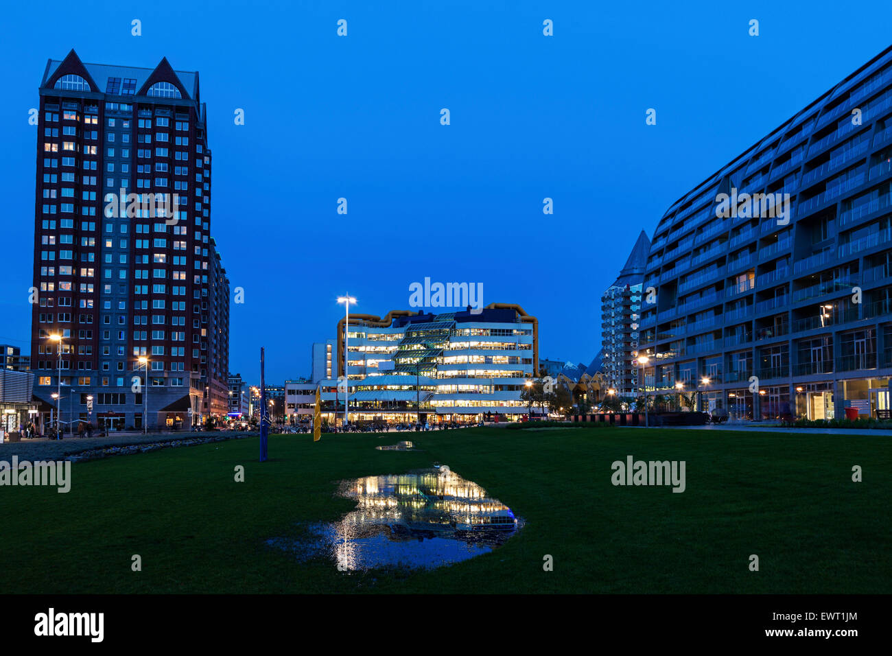 Public Library in Rotterdam. Rotterdam, South Holland, Netherlands. Stock Photo