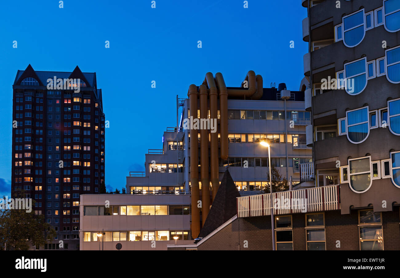 Public Library in the center of Rotterdam. Rotterdam, South Holland