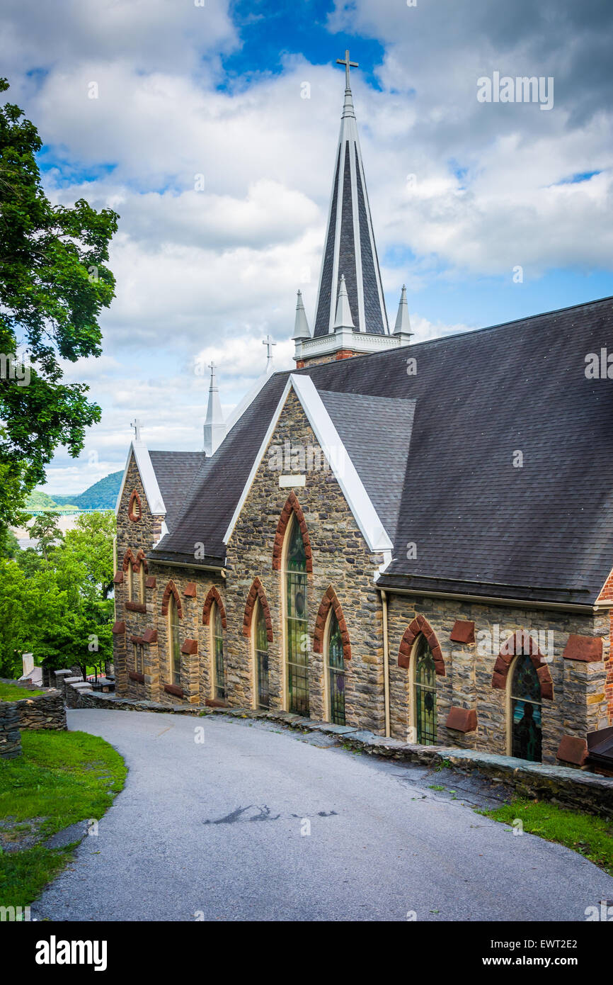 St. Peters Roman Catholic Church, in Harpers Ferry, West Virginia Stock ...