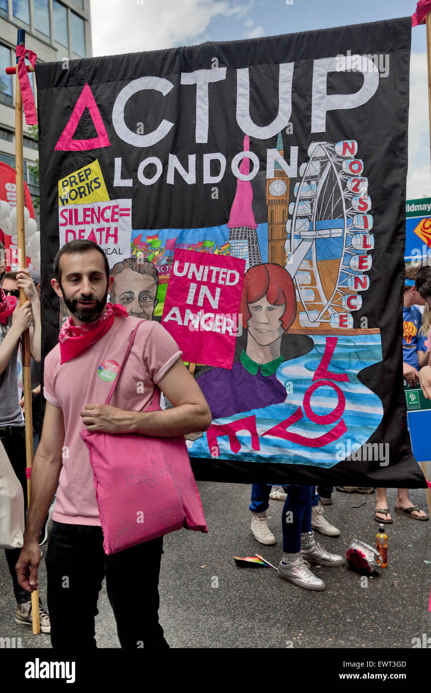 Pride in London Parade, 2015, Baker Street, Marylebone, London; England; UK Stock Photo