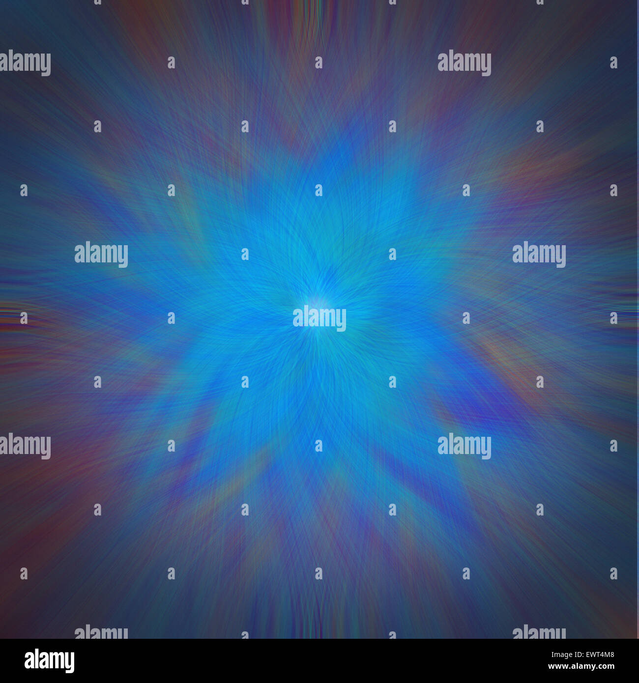 Abstract vortex concept illustation, predominantly blue Stock Photo