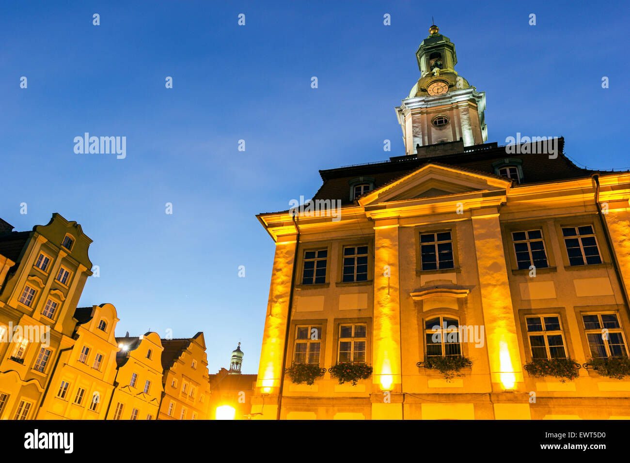 Town Hall. Jelenia Gora, Dolnoslaskie, Poland Stock Photo