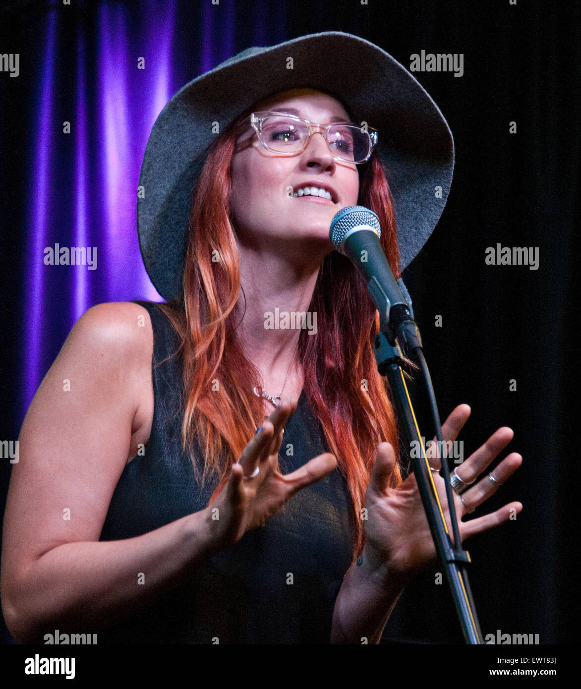 Bala Cynwyd, Pennsylvania, USA. 30th June, 2015. American Singer-Songwriter Ingrid Michaelson Performs at Mix106's Performance Theatre on June 30, 2015 in Bala Cynwyd, Pennsylvania, United States. Credit:  Paul Froggatt/Alamy Live News Stock Photo