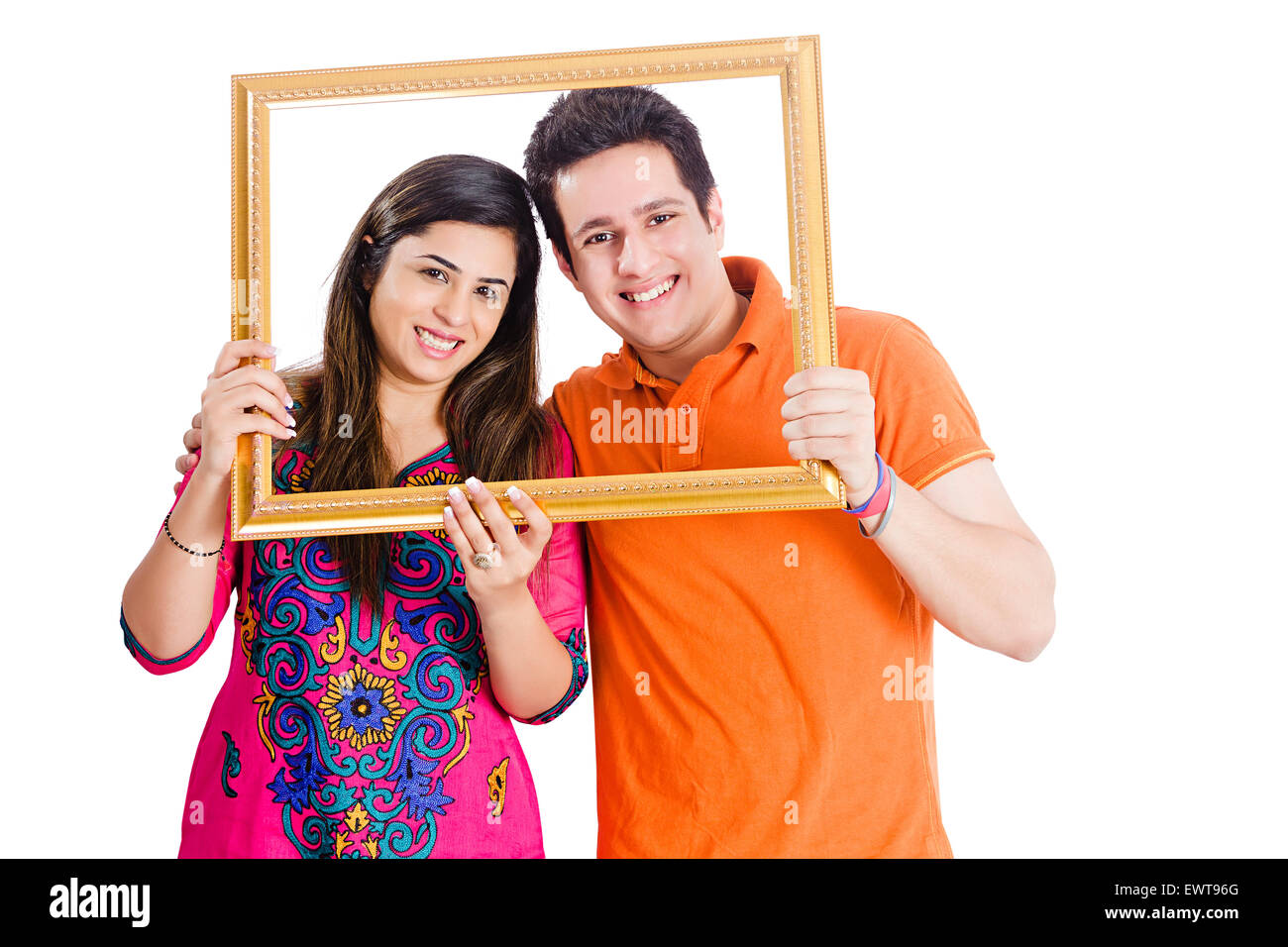 2 indian Married Couple Frame Photography Stock Photo Alamy