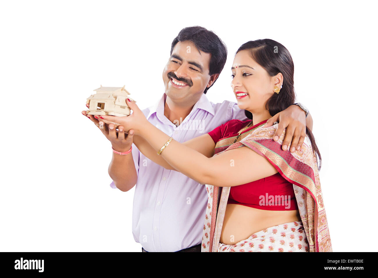 2 indian Married Dummy house Dreaming Stock Photo Alamy