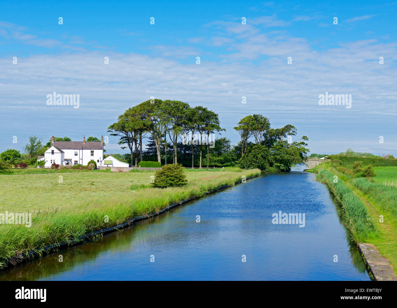 The Glasson branch of the Lancaster Canal, Lancashire, England UK Stock Photo