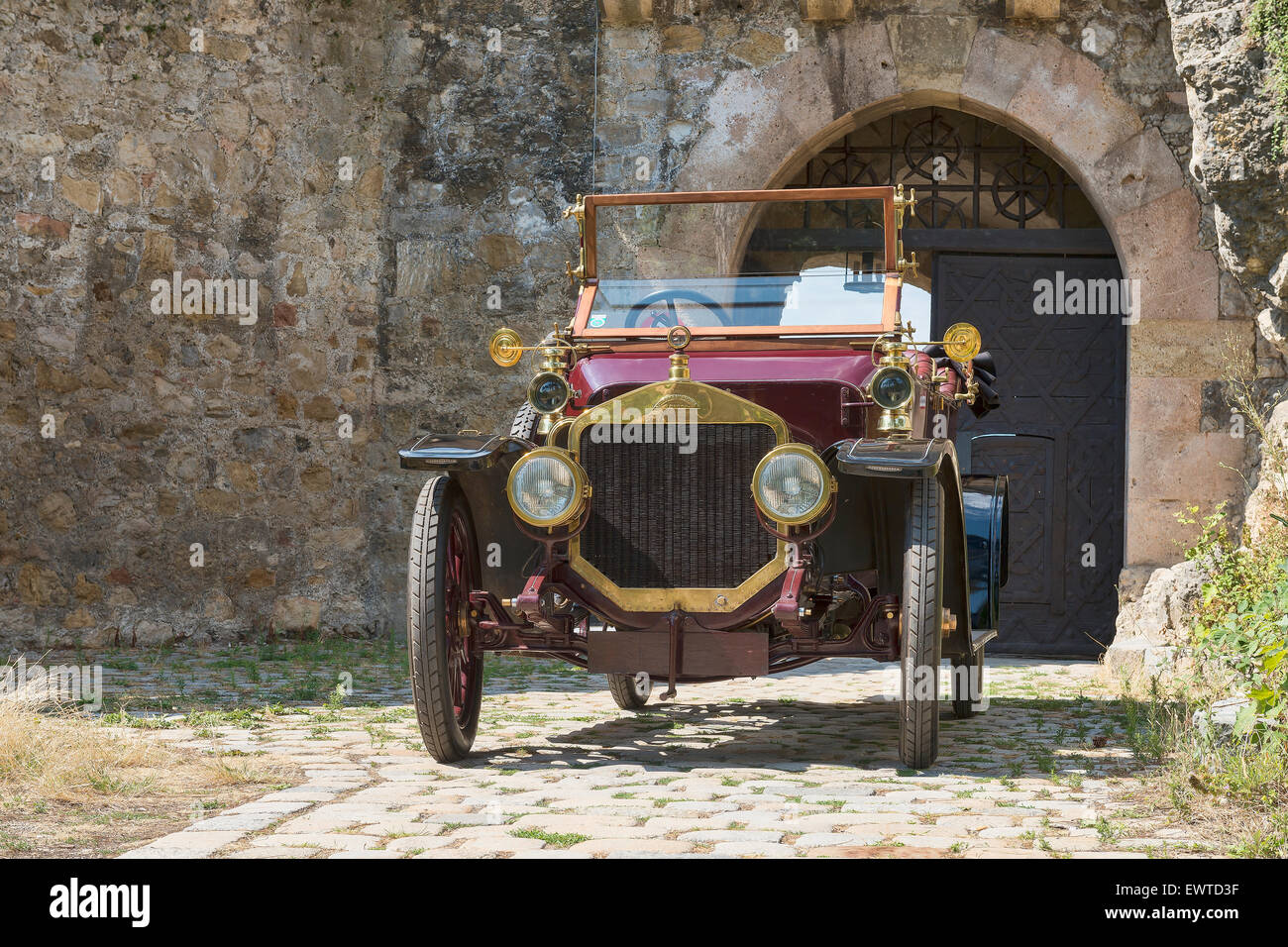 Oldtimer Straker Squire.   Baujahr 1910.   4-Zylinder Reihenmotor, Hubraum 2850 ccm, 3 Vorwärtsgänge ca. 25 PS. Stock Photo