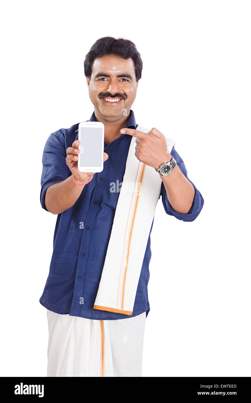 1 South Indian man Cell Phone Quality Stock Photo