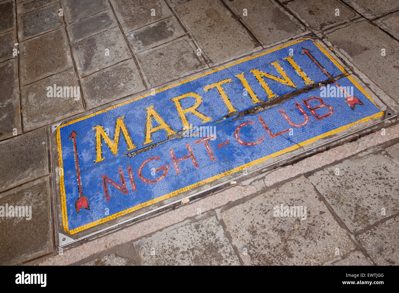 Martini Sign, Venice, Italy Stock Photo Alamy